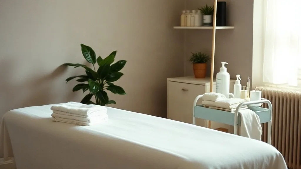 Una cabina estetica pronta per il trattamento