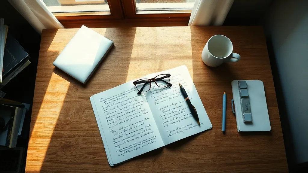 Lo studio di un professionista, con la scrivania in ordine