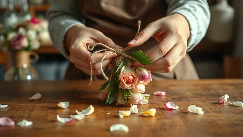 I secchi con i fiori freschi davanti a un negozio