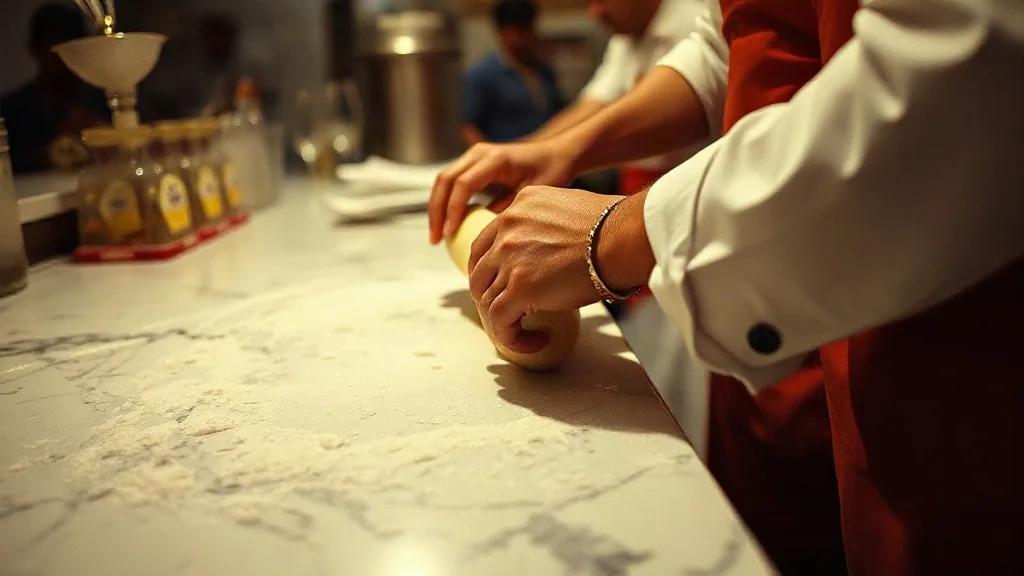 Il forno di una pizzeria con la pala appoggiata